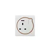 Factory 1 Gang Way 13A Wall 3 Pin Switch And Socket Low Price British Switch With Sockets Switched Socket With Neon