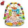 Baby Gym Play Puzzles Mat Educational Rack Toys Music Baby Play Mat With Piano Keyboard Infant Fitness Carpet Gift For Kids