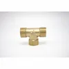 High quality Custom make Brass Tee with compression fittings/cnc machining