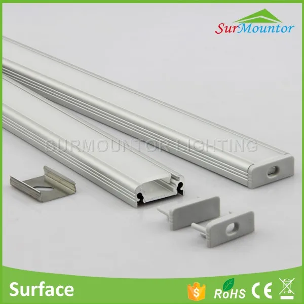 Kitchen G Handle Aluminum Profile With Led Strip Flexible For Led Cabinet Light