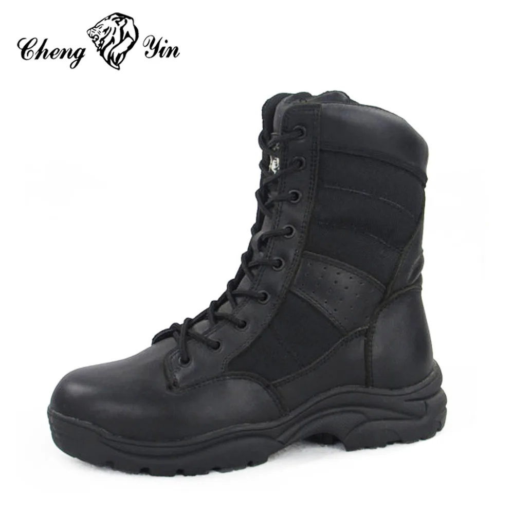 male black combat boots