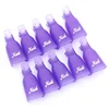 10pcs Reusable Plastic Nail Art Polish Soak Off Remover Wrap Cleaner Clip