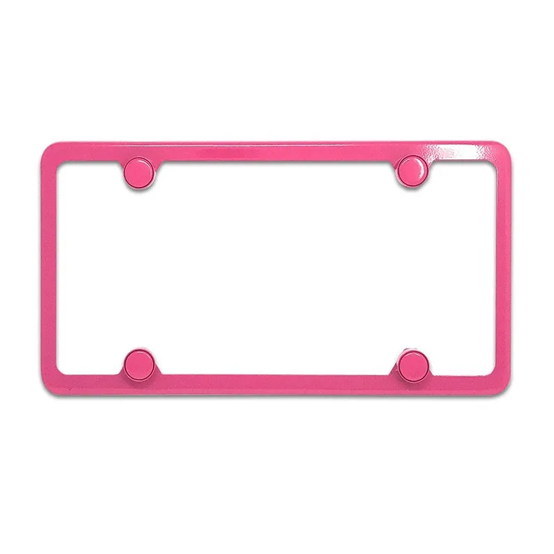 Top Design Standard Us & Canada Customised Stainless Steel/zinc Alloy Car License Plate Frame