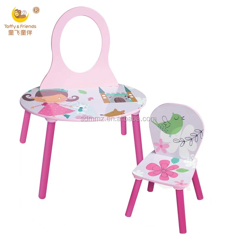 wooden kids dressing table