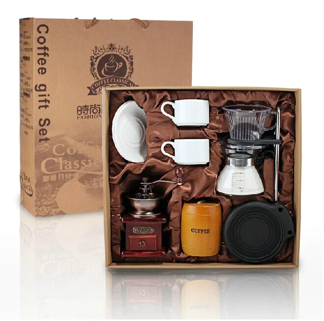 Do Diy Nice Portable Coffee Gift Box V60 Dripper Set Bean ...