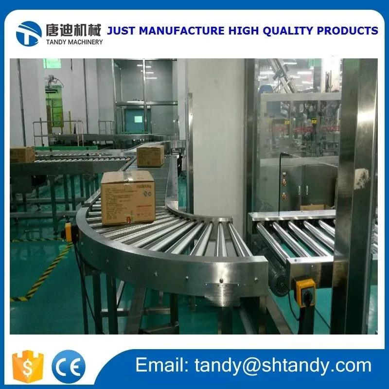 Heavy Duty Dry Powder Big Bag Packing Line Stainless Steel Construct Roller Conveyor Machine