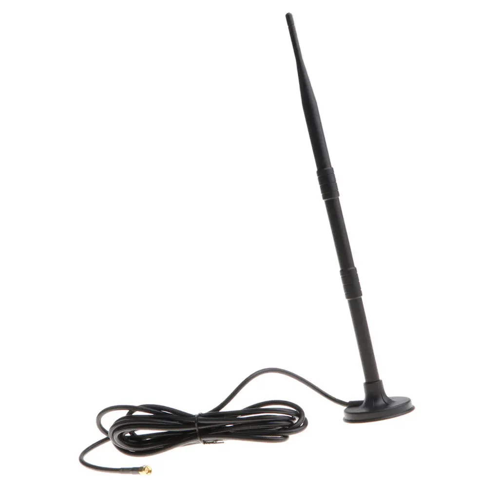 2.4g 9dbi Gain Wireless Wifi Antenna Booster Omni Suction Cup Dipole