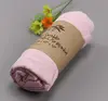 Wholesale 47x47 pure color soft 2 layer baby wraps muslin cotton swaddle blanket baby