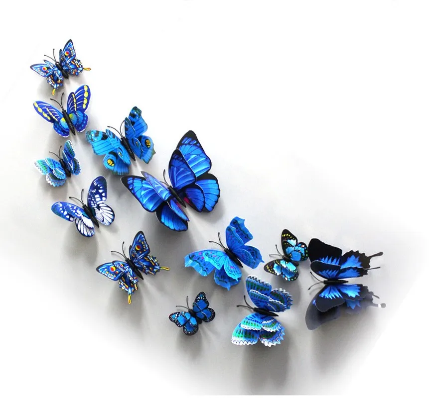 Details about   12x Beautiful Butterfly Plastic Model Educational Toy Gift Room Garden Decor 