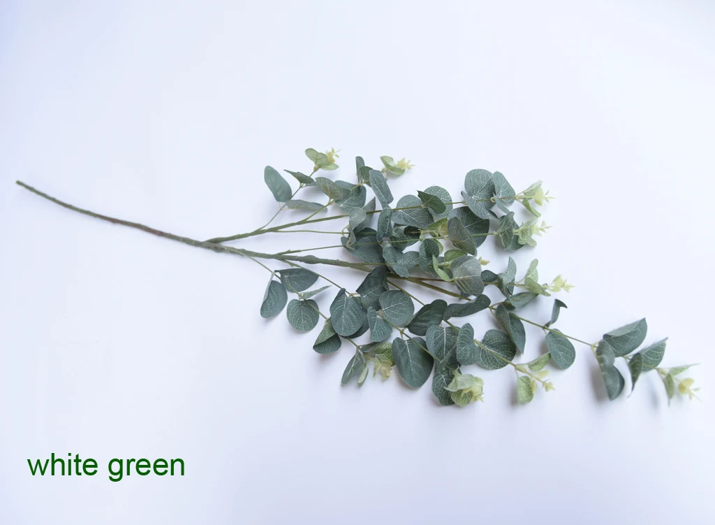 16 heads artificial eucalyptus leaves bush desmodium leaves