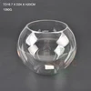 Clear glass round shape fish tank aquarium