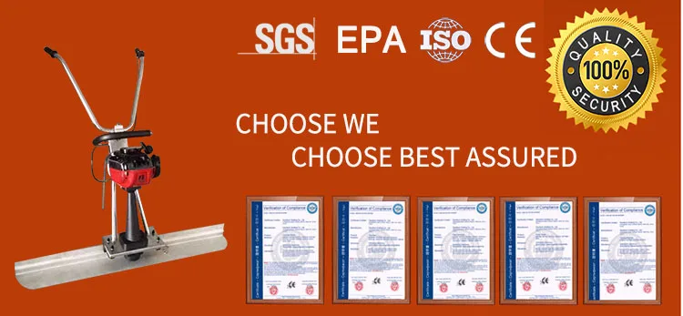 surface finishing screed