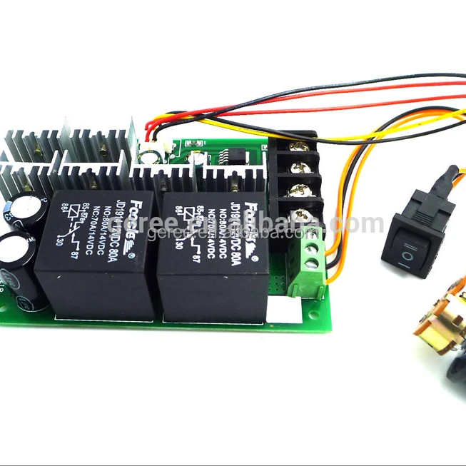 12V 24V 36V 48V 60V PWM DC Motor Speed Controller Reversible Switch 6A Regulator