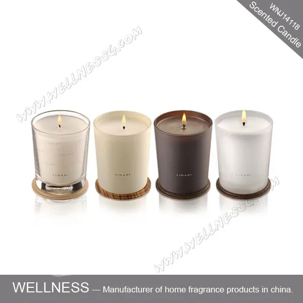 Different Color Glass Wooden Lid Scented Candle Buy Scented Candles
