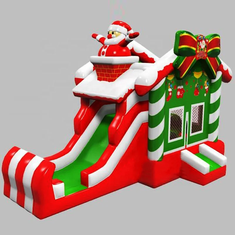 New Finsihed Merry Christmas Inflatable Santa Claus Christmas Bouncer