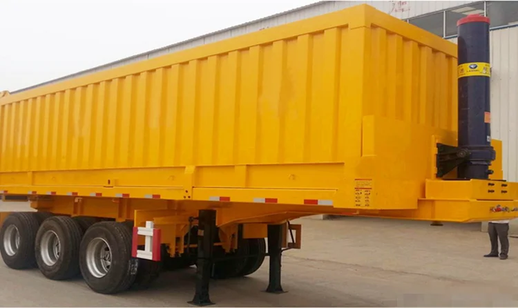 China Made Low Price 3 Axles 50 Tons Dump Semi Trailer