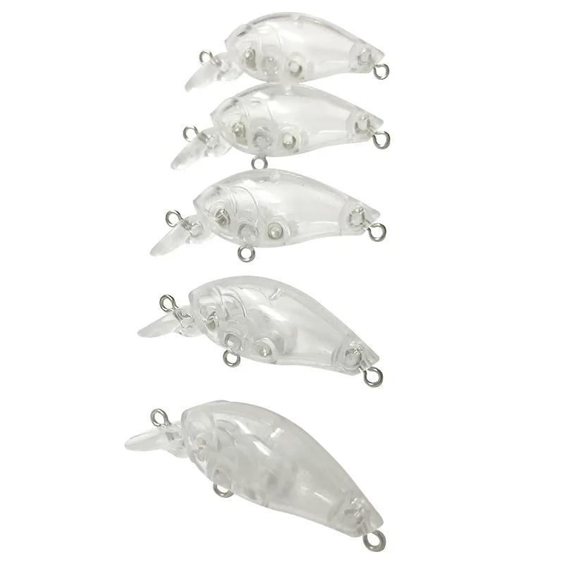 50mm 3.3g Fishing Lure Blanks Unpainted Crankbait Blank Lures Unpainted