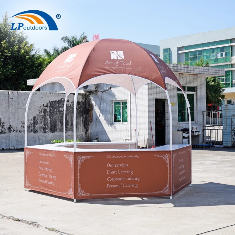 5 Person 3m Branded Commercial Hexagonal Dome Tent Gazebo For Sales