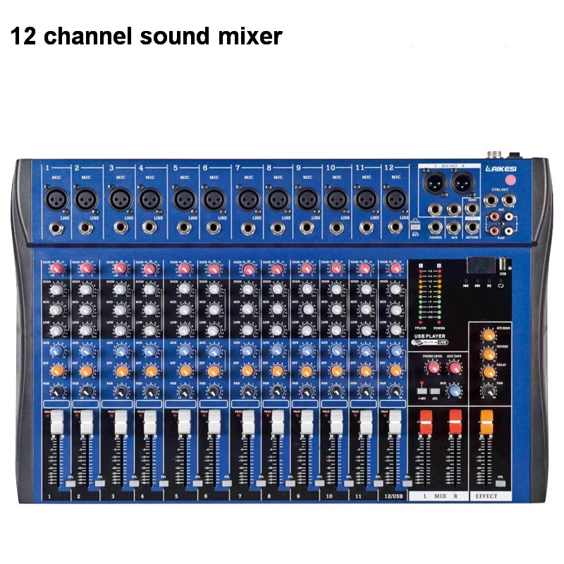 Professional 4/6/8/12/16 Channel Mixer Sound From China Audio Mixer