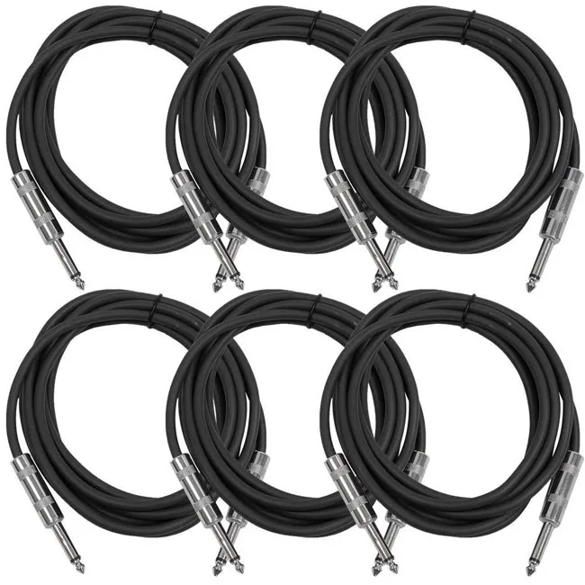 6.35mm Mono Jack to Jack Plug 6.35mm Electric Guitar Keyboard Cable Lead 1//4/"