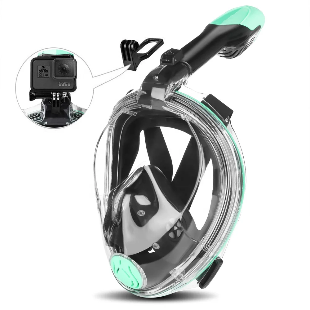 Full Face Snorkel Mask Head Sea Full Face Swimming Mask Diving Snorkel ...