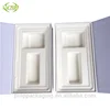 Custom logo printed flat packed foldable paper cardboard fold packing box with molded pulp inner tray