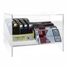 Clear Acrylic Countertop Hand-rolling Tobacco Display Stand 3 Compartments Acrylic Cigarette Shelf Pusher Display Case
