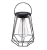 American Industrial Solar Hanging Iron Wire Cage Light