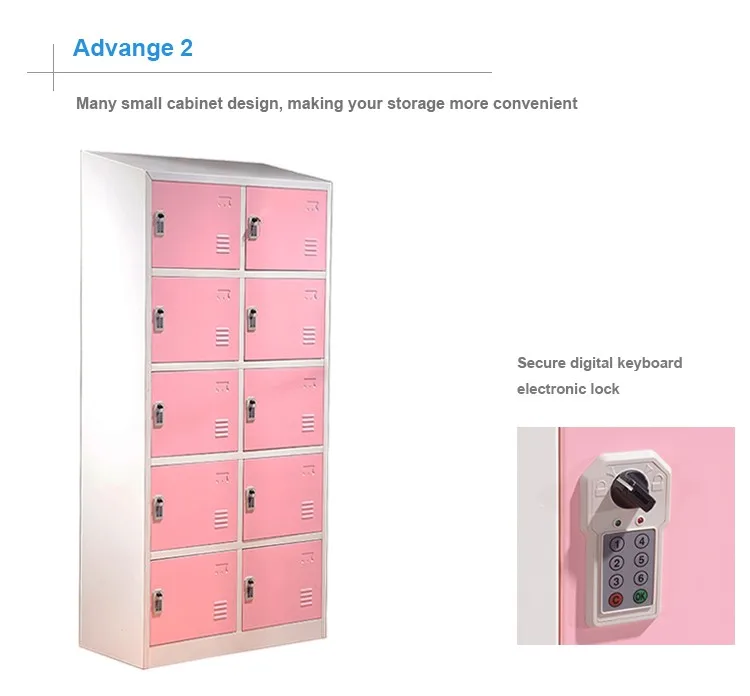Safety 10 Door Electric Digital Password Lock Pink Office File Storage Buy Pink File