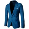 Hot selling Men Slim Fit Peaked Lapel Wedding One Button business Suits with 9 colors