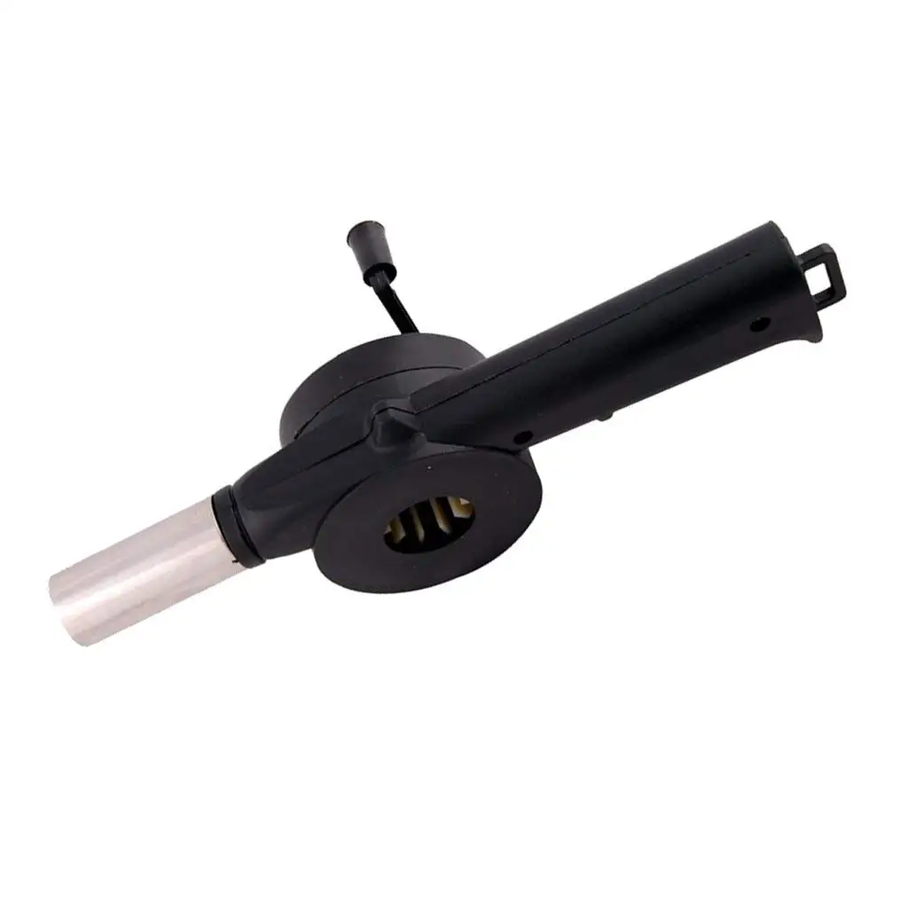 D DOLITY Outdoor Cooking Fan Air Blower for BBQ Fire Bellows Hand Crank Powered small fan air blower bbq fan fire bellows hand blower