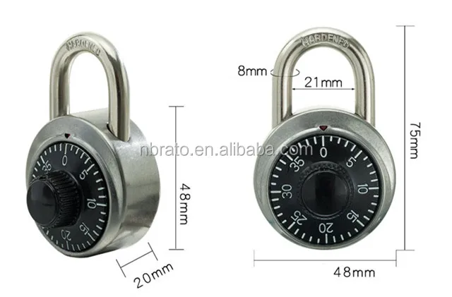 50MM round padlock