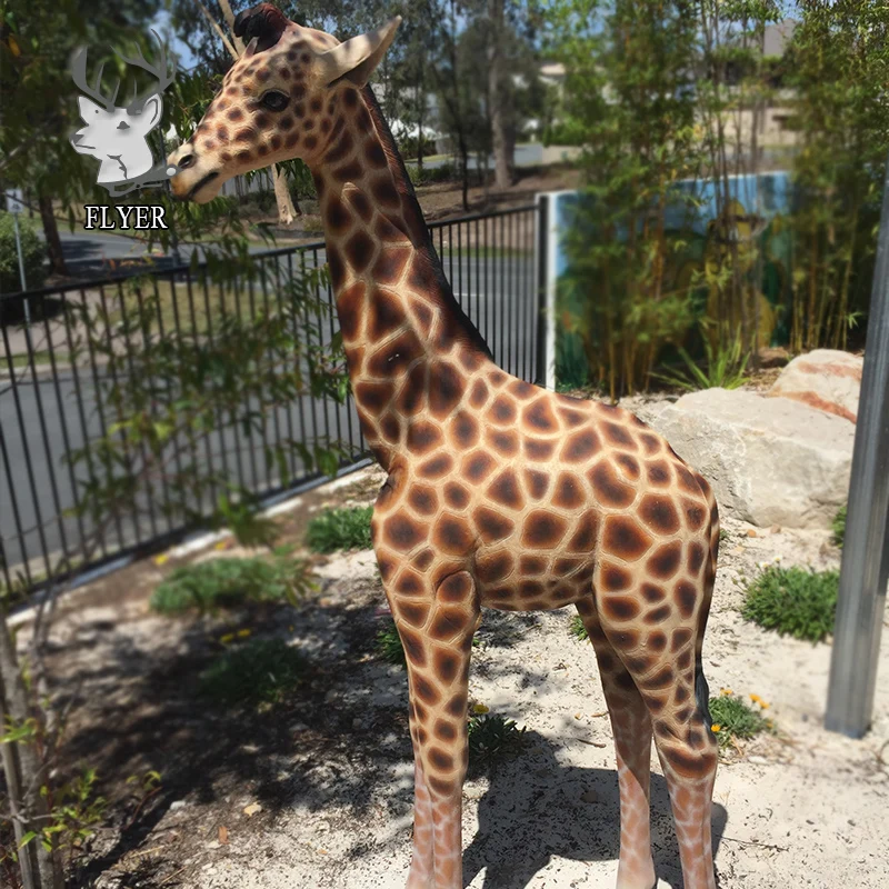 2018 Hot Sale Outdoor Life Size Fiberglass Giraffe Statue For Sale