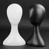 White and black plastic glossy training mannequin head taobao agent