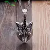 High quality 316L Stainless Steel jewelry Punk style wolf head pendant