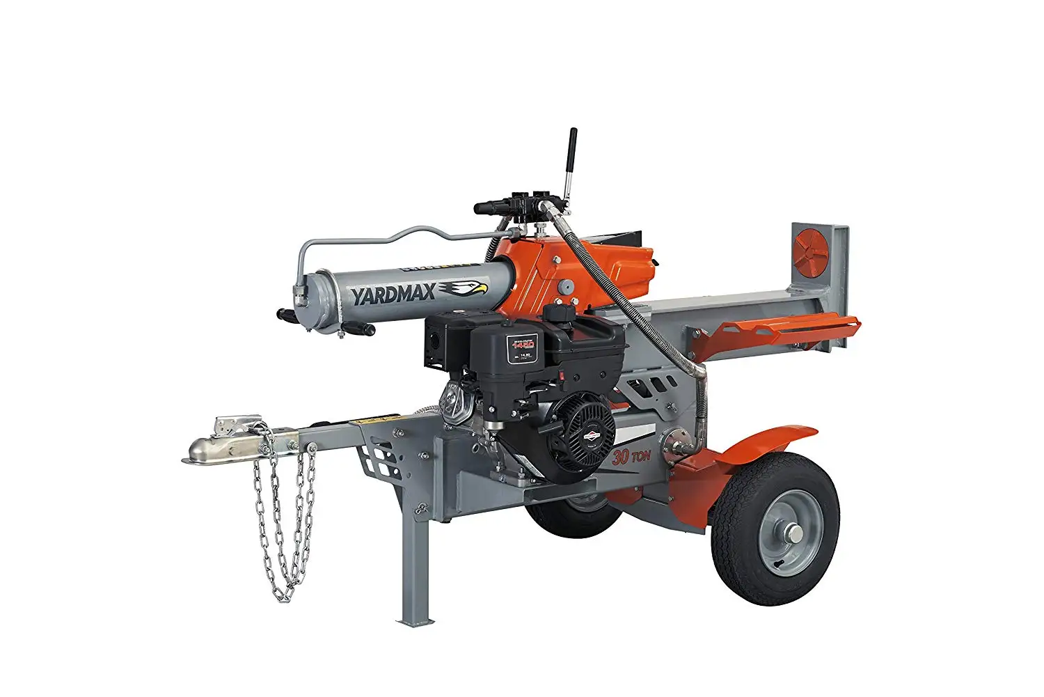 Silver//Black 22 Tons Frictionless World 101278 Half Beam Log Splitter