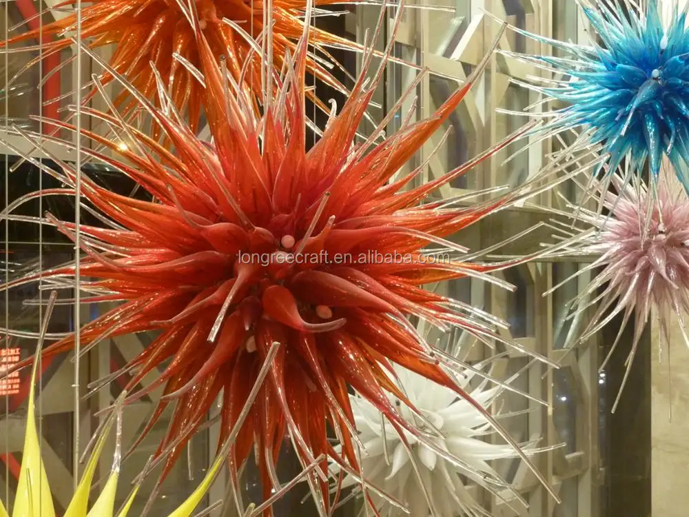 Contemporary Creative Glass Balls Many Color Large Hotel Ceiling ...