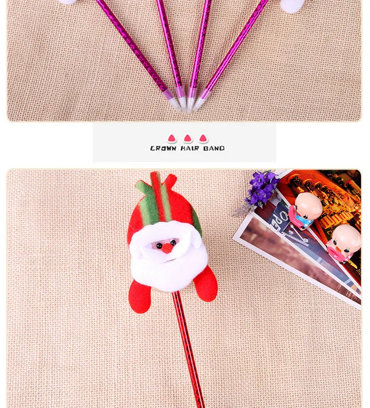 Cheap Christmas gift promotion children cartoon Christmas pen