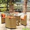 Audu Outdoor Rattan Hotel Leader Dining Table Set