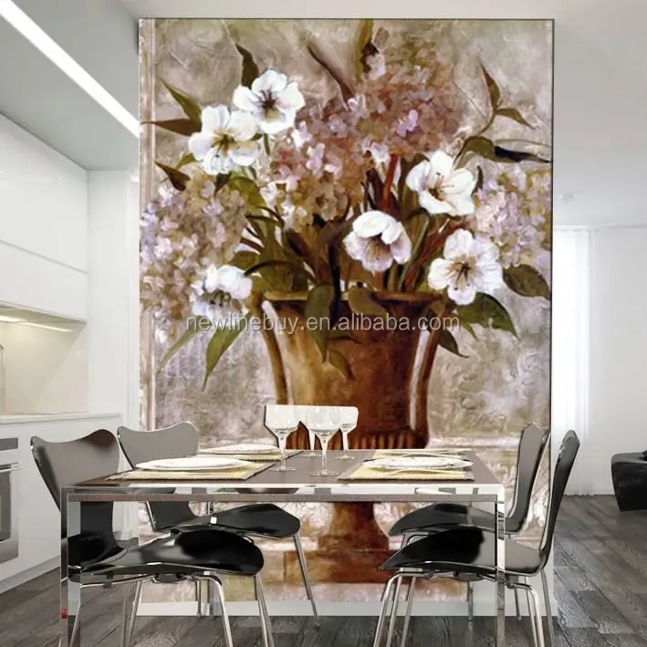 Floreale ristorante ingresso corridoio moderna home decor tela ... Pittura moderna pareti