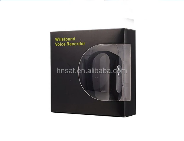 Hidden Multi-color Wristband Recorder One-button Recording voice activated recording mini voice recorder with MP3 player