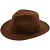 Adult Mens Safari Indiana Jones Explorer Jungle Fancy Dress Fedora Hat Accessory KO412