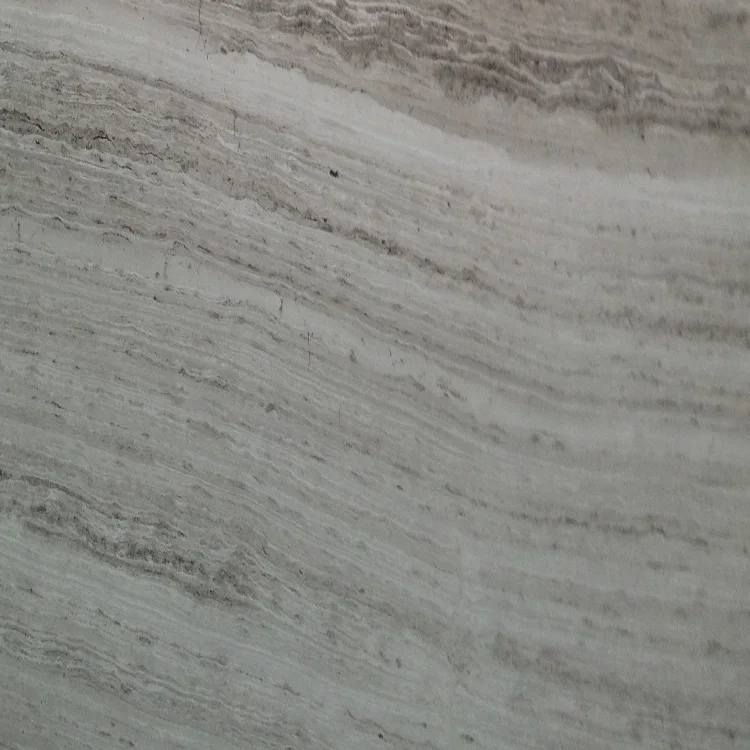 Natural Stone Polished Wood Vein White Marble Tile for Bathroom Decoration