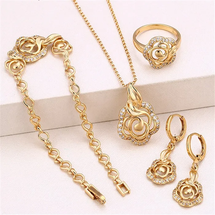 62731 New Arrival Made In China Wedding 18k Gold Plated Costume Jewelry ...