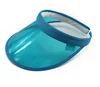 Promotion Cheap Summer Customized Plastic Sun Visor Cap Hat PVC Plastic Sun Visor for UV Protection