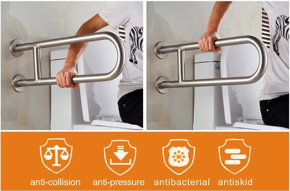 Factory Direct Sale Handicap Disabled Safety Grab Bar Stainless Steel