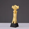 Cooperation Gift Handshake Resin Crystal Trophy