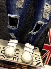 2 7Y Boys Jeans 2016 Spring New Fashion Boys Jeans Korean Version Of The Dot