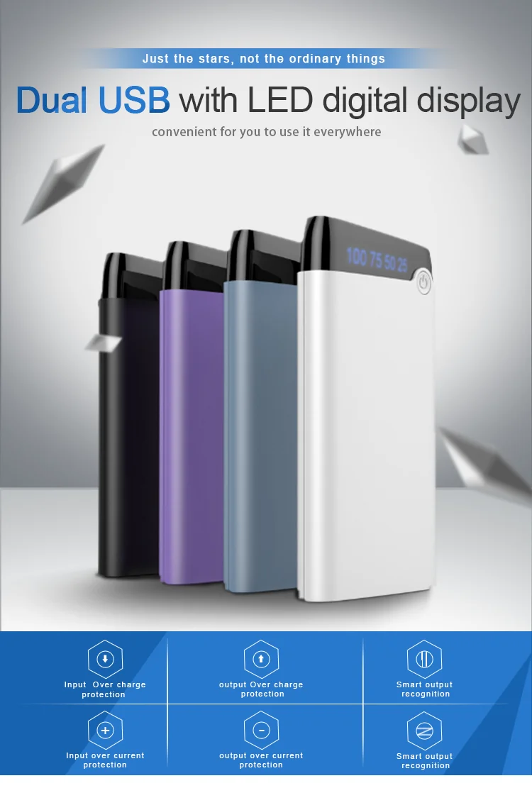 battery power charger creative lithium polymer power bank 10000mah