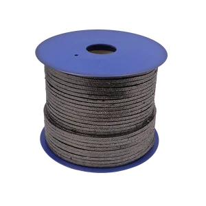 Low Friction Black Pure Graphite PTFE Packing For Shaft Seal